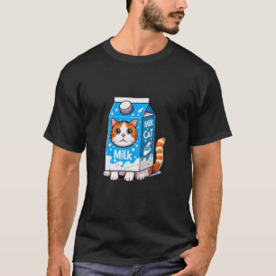Katze im Milch-Kostüm T-Shirt