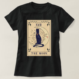 Katze im Mond Tarot Entspannter T - Shirt