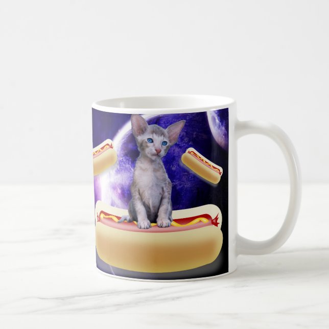 KATZE IM RAUM MIT HUNDERHUNDEN KAFFEE MUGS KAFFEETASSE (Rechts)