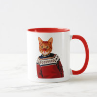 Katze im Ski Sweater 2