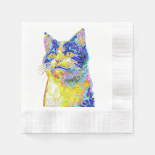 Katze im Sonnenlicht Serviette