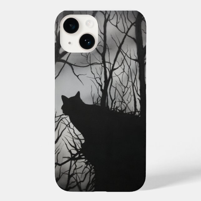Katze im T - Shirt Tree Case-Mate iPhone 14 Hülle (Rückseite)