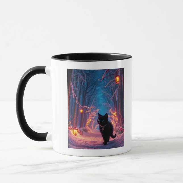 Katze im Wald Tasse (Links)