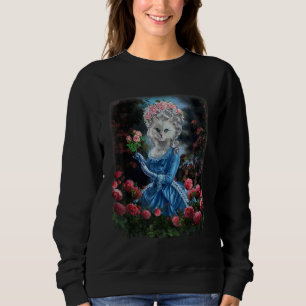 , Katze imitiert Marie Antoinette Königin von Fran Sweatshirt