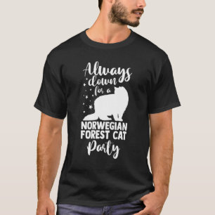 Katze Immer dabei für eine Norwegische Waldkatzen- T-Shirt