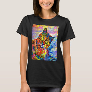 KATZE IMPRESSIONIST Kätzchen Kätzlein Katze Mama T-Shirt
