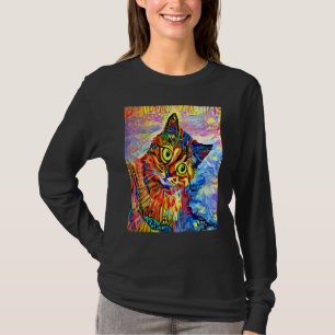 KATZE IMPRESSIONIST Kätzchen Kitty Katze Mama Pap T-Shirt