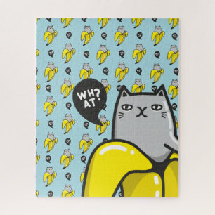 Katze in Banane