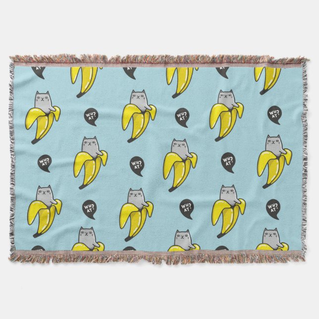 Katze in Banane Decke (Vorderseite)