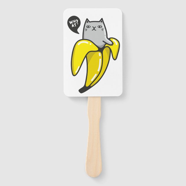 Katze in Banane Fächer (Vorderseite)