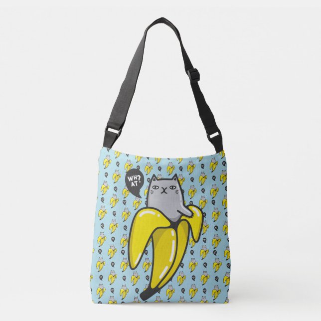 Katze in Banane Tragetaschen Mit Langen Trägern (Vorderseite)