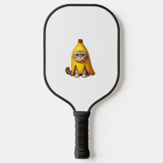 Katze in Bananenkostüm Pickleball Schläger