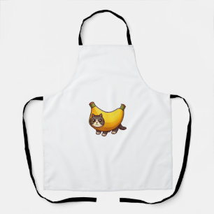 Katze in Bananenkostüm Schürze