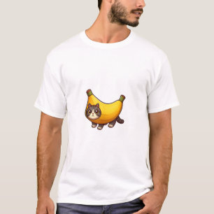 Katze in Bananenkostüm T-Shirt
