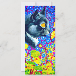 Katze in Blume Einladung