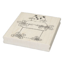 Katze in Blume Pot