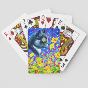 Katze in Blume Spielkarten