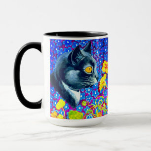 Katze in Blume Tasse