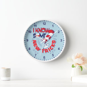 Katze in dem Hut kenne ich einige neue Tricks Uhr