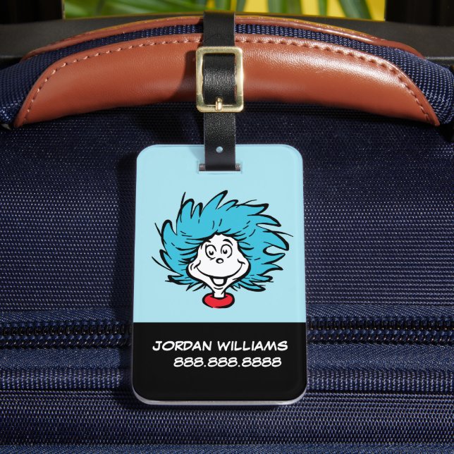 Katze in der Hut Sache eins Zwei - Benutzerdefinie Gepäckanhänger (Vorderseite Insitu 2)