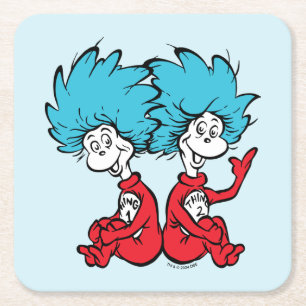 Katze in der Hut-Sache Eins & Zwei Rechteckiger Pappuntersetzer