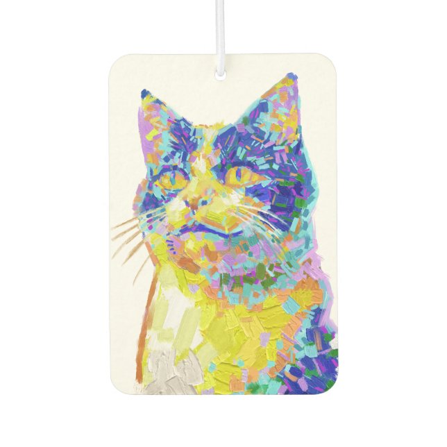 Katze in der Sunlight-Taste Autolufterfrischer (Vorderseite)