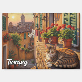 Katze in der Toskana Italien Magnet