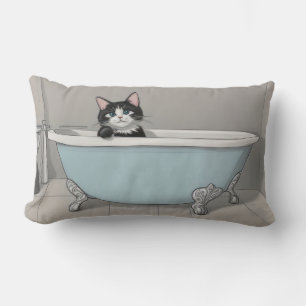 Katze in der Wanne Lendenkissen