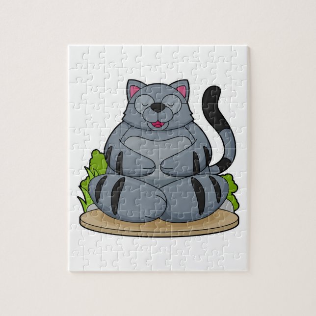 Katze in der Yoga-Fitness (Vertikal)