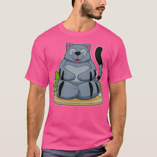 Katze in der Yoga-Fitness T-Shirt