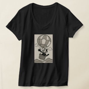 Katze in einem Ballonkorb T-Shirt