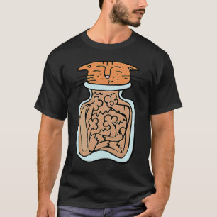 Katze in einem Glas steckt T-Shirt