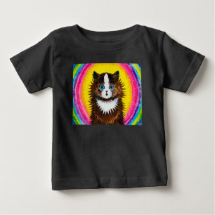 Katze in einem Regenbogen, Louis Wain Baby T - Shi T-shirt