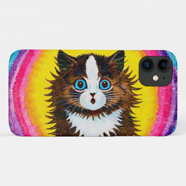Katze in einem Regenbogen, Louis Wain Case-Mate iP Case-Mate iPhone Hülle (Rückseite (Horizontal))
