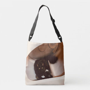 Katze in einem Trockner Tragetaschen Mit Langen Trägern