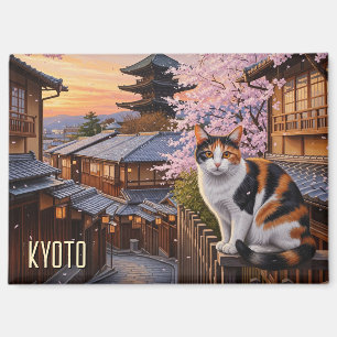 Katze in Kyoto Japan Reisen Yasaka Schrein Magnet