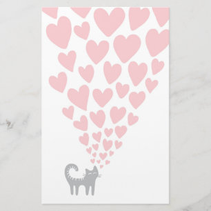 Katze in Liebe Briefpapier