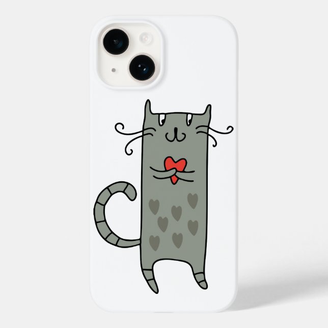 Katze in Liebe Case-Mate iPhone 14 Hülle (Rückseite)