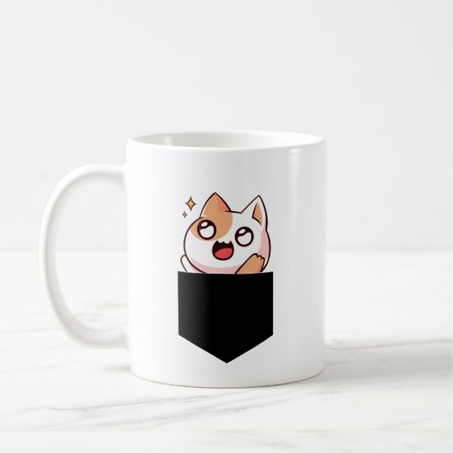 Katze in meinem Taschen Kaffeetasse (Links)
