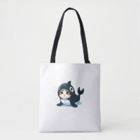 Katze in Orca Kostüm