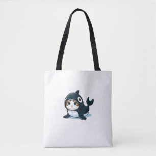Katze in Orca Kostüm Tasche