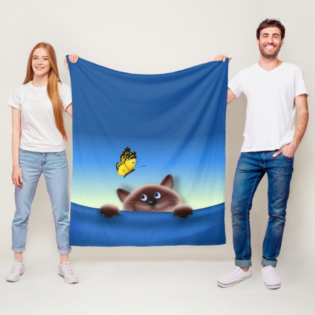 Katze in Pocket Fleecedecke (Beispiel)