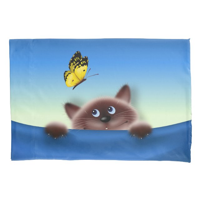 Katze in Pocket Kissenbezug (Vorderseite)