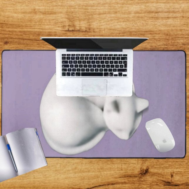 Katze in Position-3 Schreibtischunterlage (This Cat In Repose-3 Desk Mat is pleasing to look at, as well as, functional!)