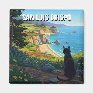 Katze in San Luis Obispo California Magnet