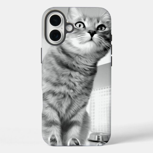 Katze iPhone 16 Plus Hülle (Rückseite)