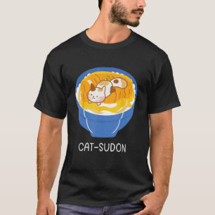 Katze isst gerne Katsudon-Reis Essen Katsudon 1 T-Shirt