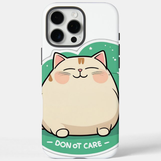 Katze ist mir egal iPhone 16 pro max hülle (Rückseite)