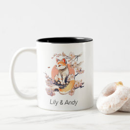 Katze | Japanesee Anime Style Zweifarbige Tasse