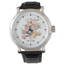Katze | Japanisch Anime Style anpassbar Armbanduhr